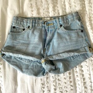 Blue ONETEASPOON jean shorts